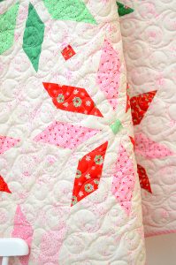 Christmas quilt with stars