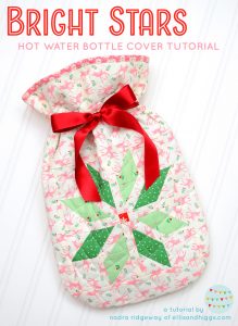 Christmas Quilt Pattern - Hot Water Bottle Cover Pattern