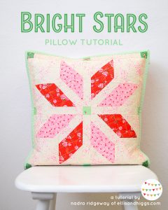 Christmas Quilt Pattern - Bright Stars Pillow Pattern