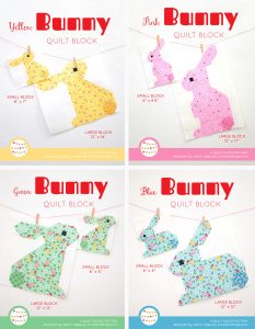 Bunny quilt pattern - Easter quilt pattern bundle