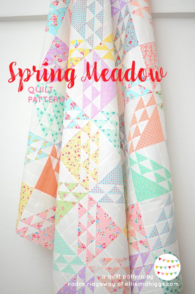 Spring Quilt Pattern Paper Spring Meadow - a fun Spring quilt pattern available now! - ellis & higgs