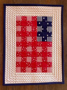 Stars & Stripes mini quilt pattern