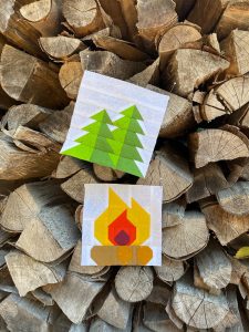 Campfire quilt pattern - Camping quilt patterns