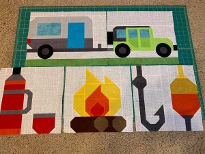 Campfire quilt pattern - Camping quilt patterns