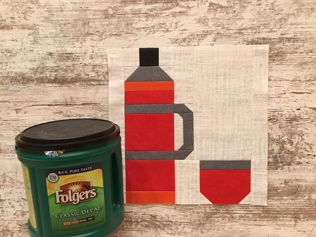Thermos Bottle quilt pattern - Camping quilt patterns