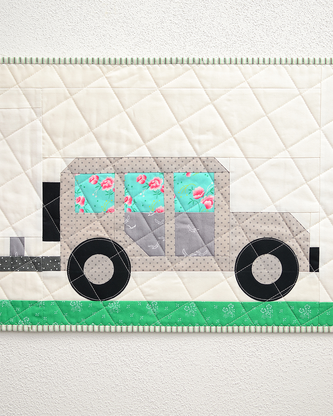 Happy Camper table runner quilt pattern - Camping quilt patterns