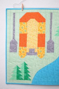 Rafting Boat mini quilt pattern - Camping quilt patterns