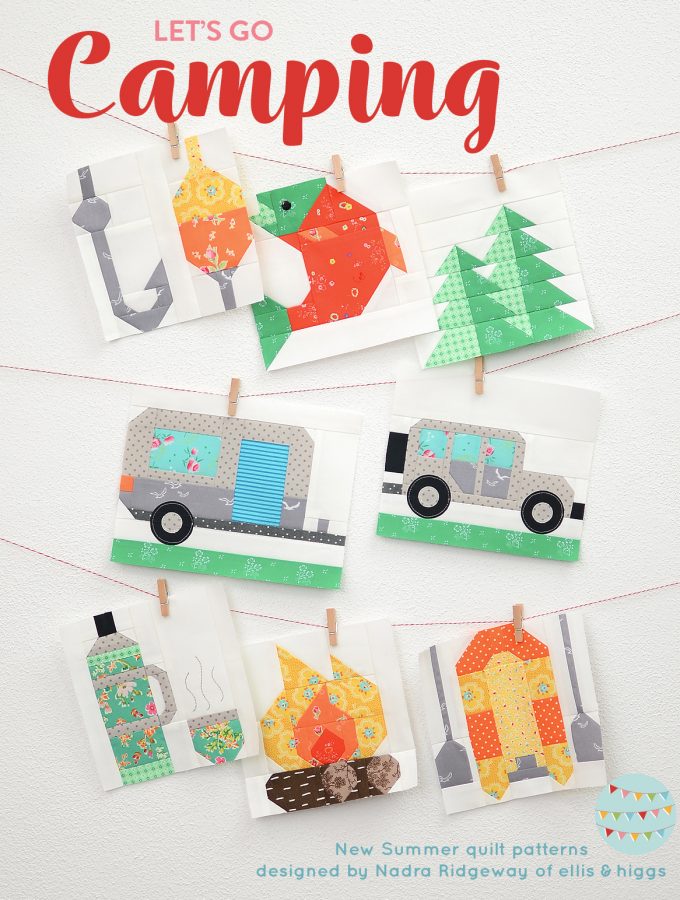 Summer quilt patterns - camping quilt patterns