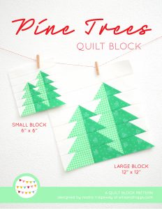 Summer quilt patterns - Pine Trees quilt pattern