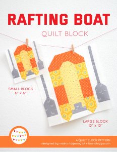Summer quilt patterns - Rafting Boat quilt pattern