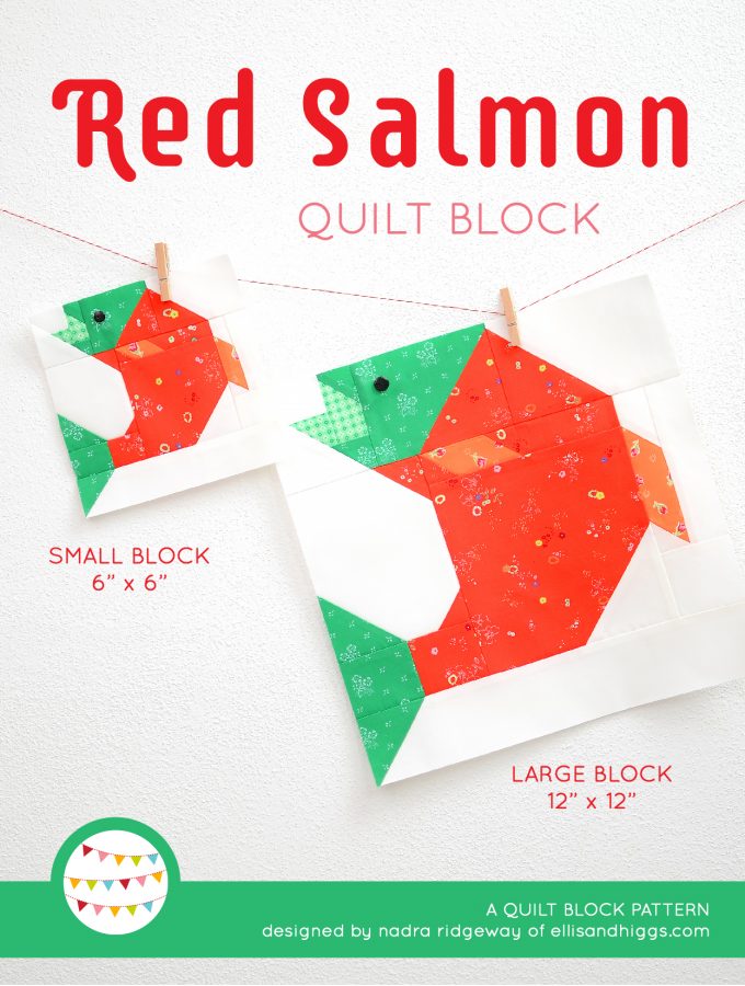 Summer quilt patterns - Red Salmon quilt pattern