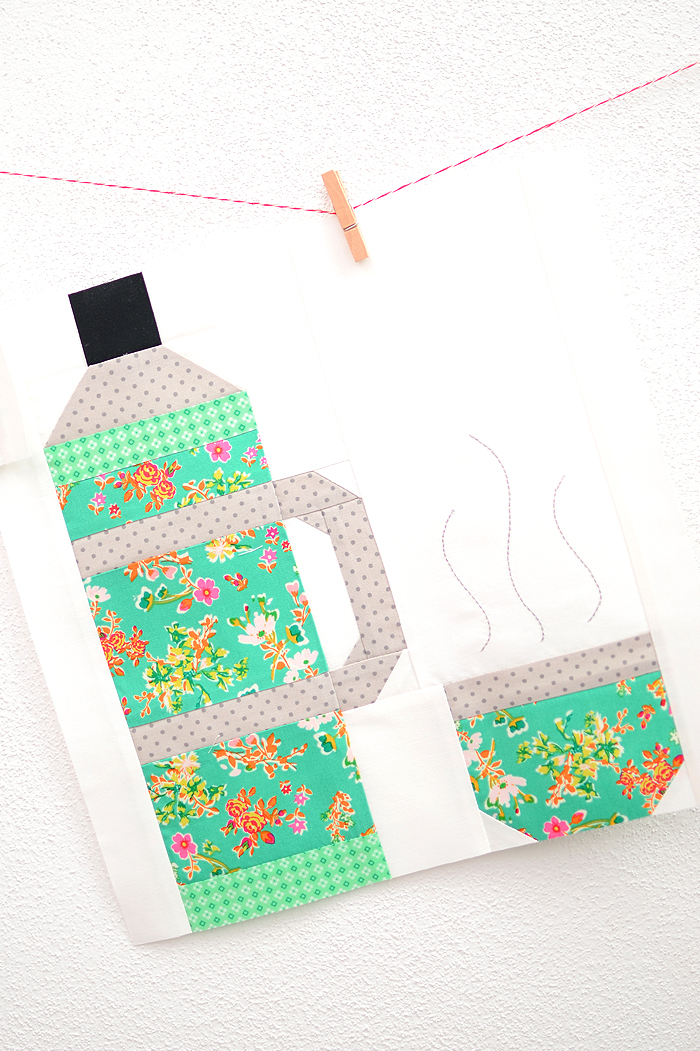 Thermos Bottle quilt pattern - Camping quilt patterns
