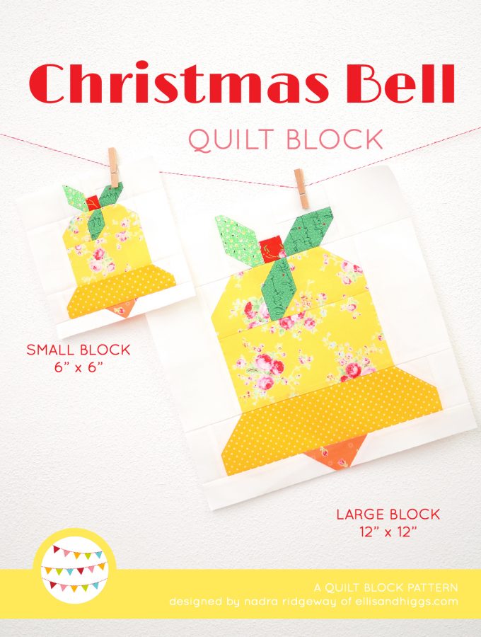 Bell quilt pattern - Christmas quilt pattern