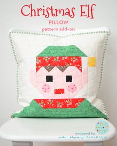 Elf Christmas pillow pattern