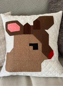 Reindeer quilt pattern - Christmas quilt pattern