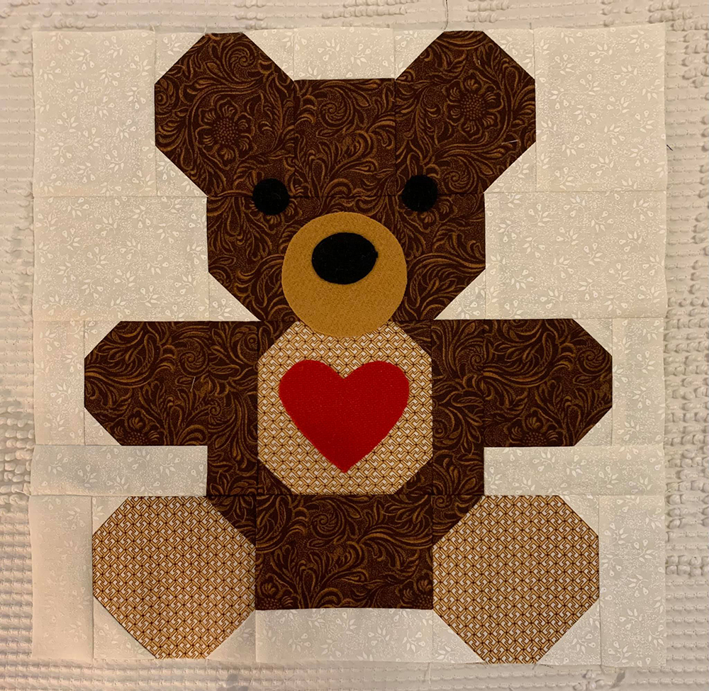 Teddy Bear quilt pattern - Christmas quilt pattern