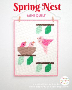 Bird Nest Mini quilt by ellis & higgs