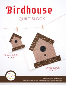 Birdhouse quilt pattern - Spring quilt pattern