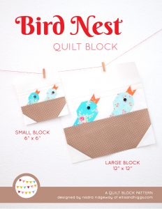 Bird Nest quilt pattern - Spring quilt pattern