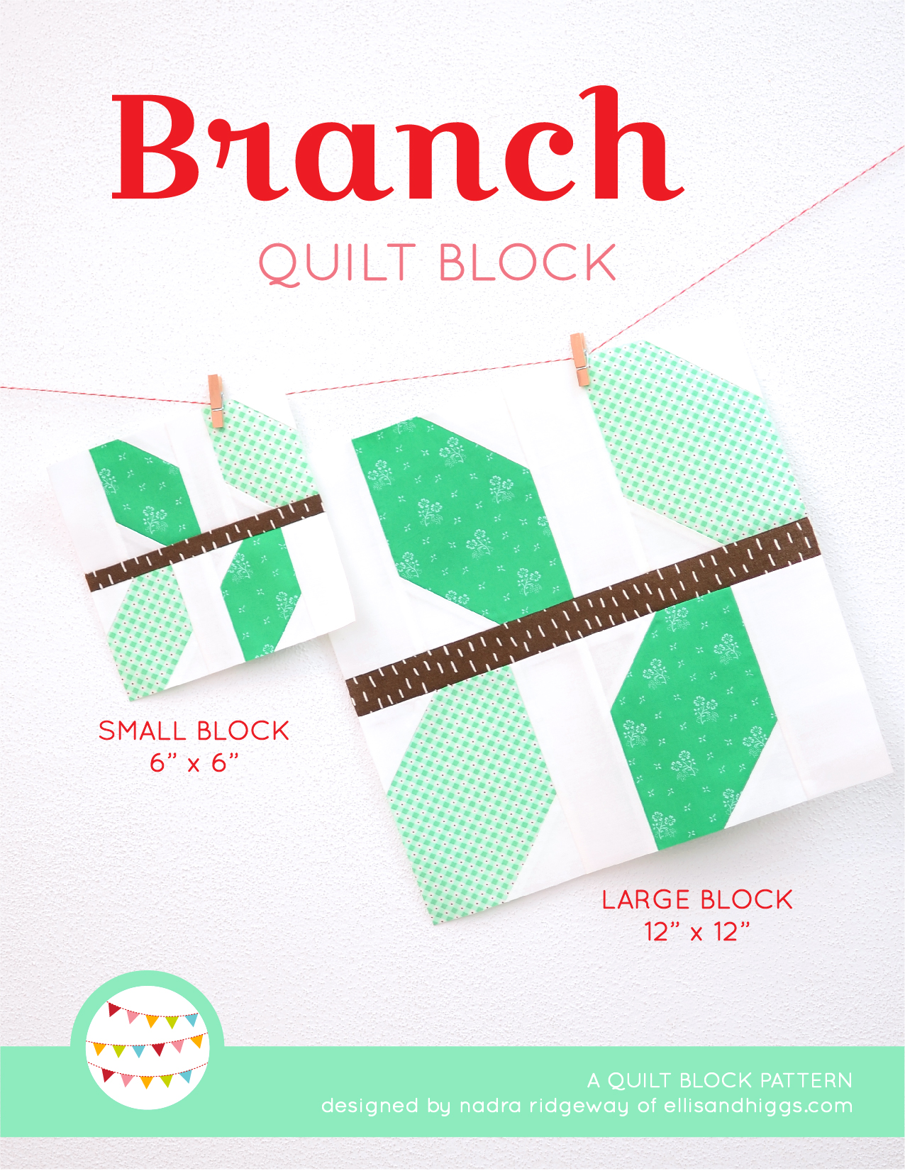Branch quilt pattern - Spring quilt pattern