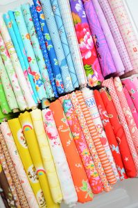 Colorful quilting fabric