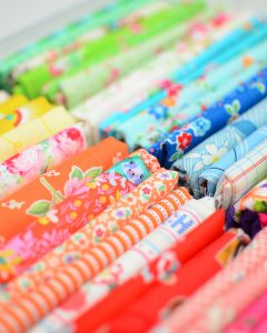 Colorful quilting fabric