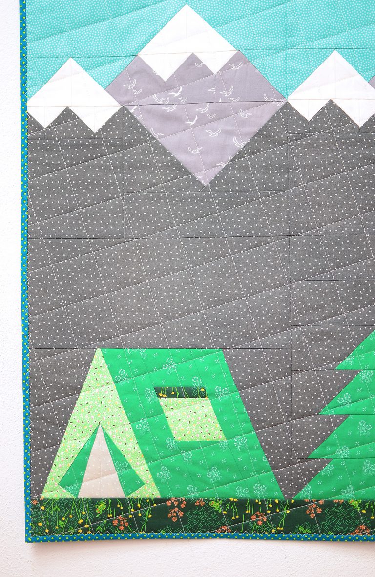 Camping In The Wild a fun Camping quilt pattern addon ellis & higgs