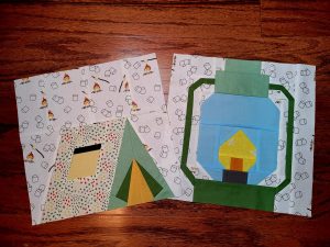 Tent quilt pattern - Camping quilt patterns
