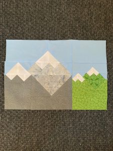 Mountains quilt pattern - Camping quilt patterns