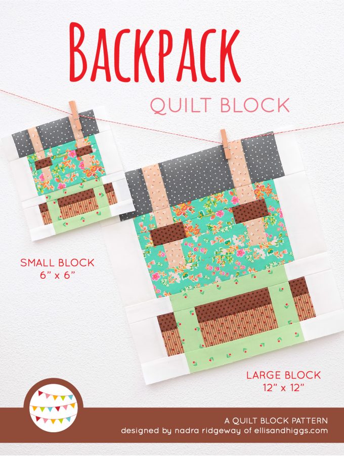 Backpack quilt pattern - Camping quilt patterns