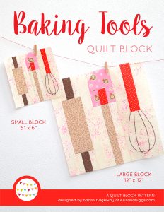 Baking Tools quilt pattern - Christmas quilt pattern