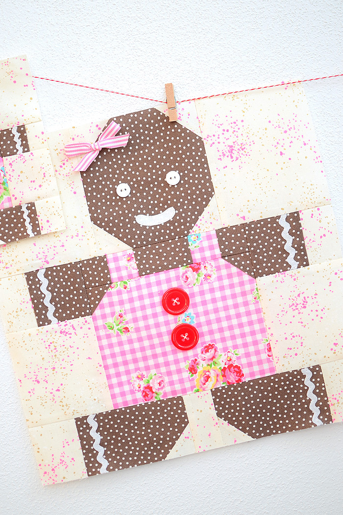 Gingerbread Woman quilt pattern - Christmas quilt patterns