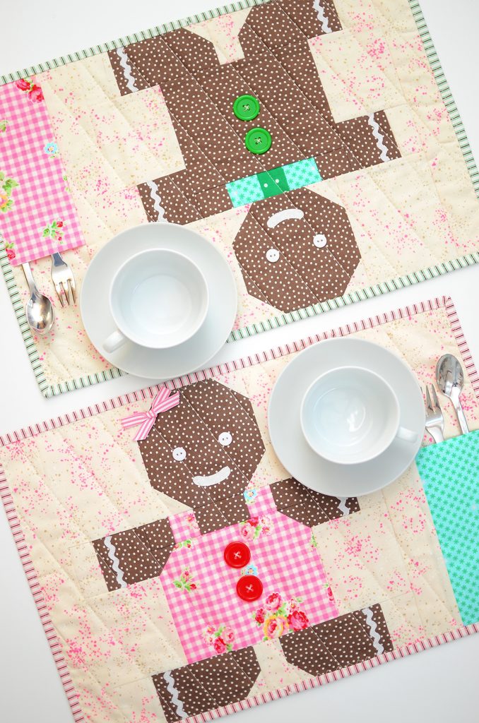 Gingerbread Man Placemat Tutorial & Pattern Addon ellis & higgs