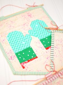 Wall Pennant quilt pattern - Christmas quilt patterns
