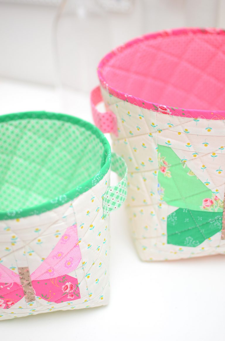 Quilted Fabric Basket Tutorial & Pattern Addon ellis & higgs