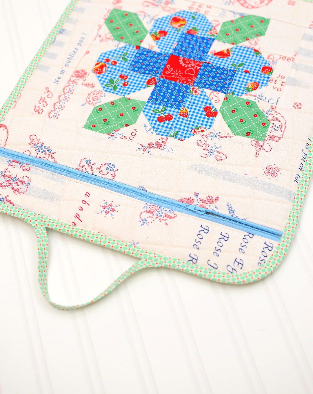 Quilted Gift Bag Pattern - An easy quilt pattern add-on by Nadra Ridgeway of ellis & higgs