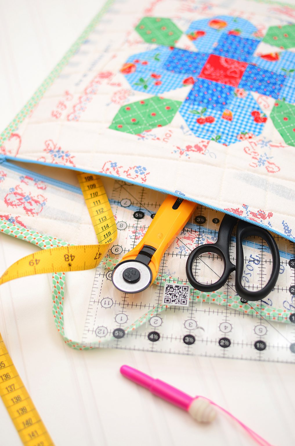 Quilted Project Bag Tutorial & Pattern Addon ellis & higgs