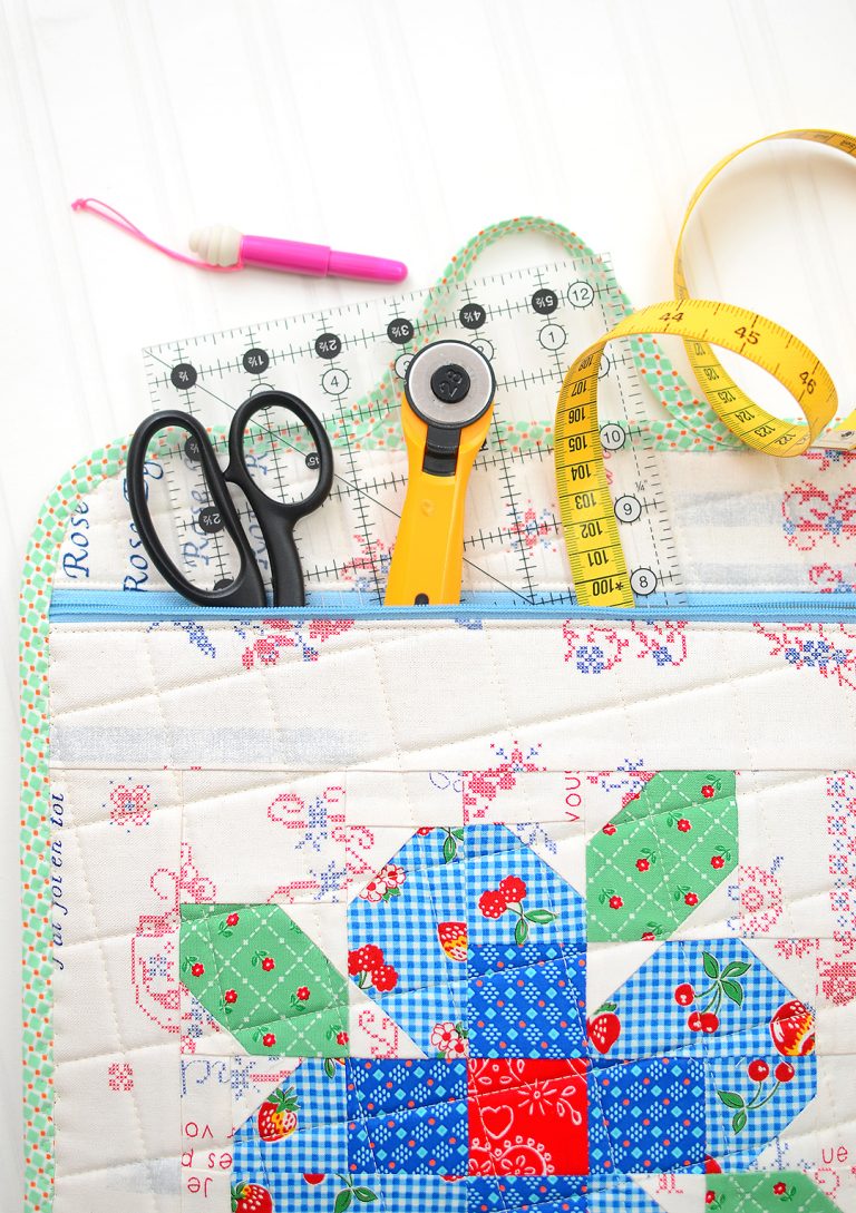 Quilted Project Bag Tutorial & Pattern Addon ellis & higgs