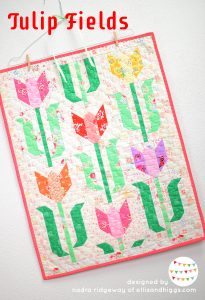 Tulip Mini Quilt - an easy quilt pattern by Nadra Ridgeway of ellis & higgs