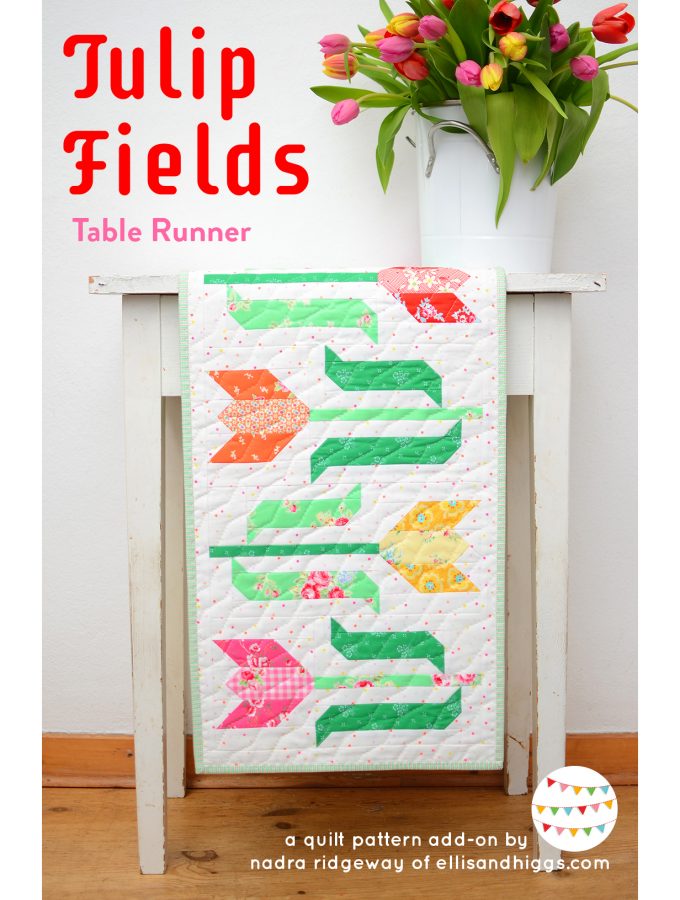 ulip Table Runner - an easy quilt pattern by Nadra Ridgeway of ellis & higgs