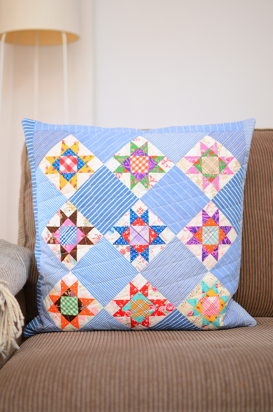Starry Sky Pillow pattern - Star Quilt Pattern